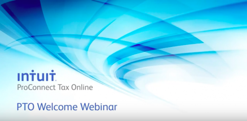 Intuit ProConnect Tax Online New User Webinar