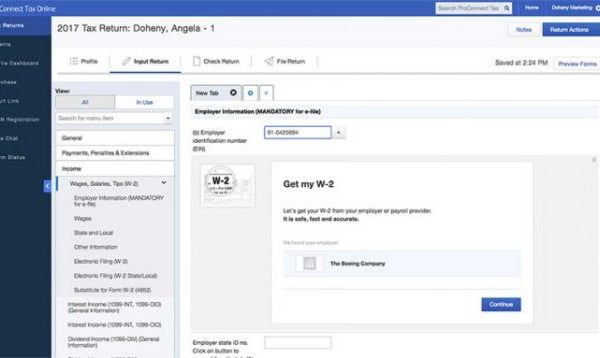 ProConnect Tax Online Get My W2