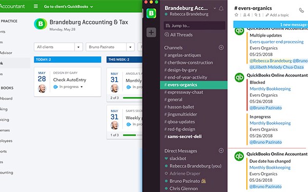 quickstart slack quickbooks