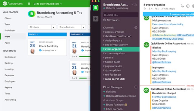 quickstart slack quickbooks